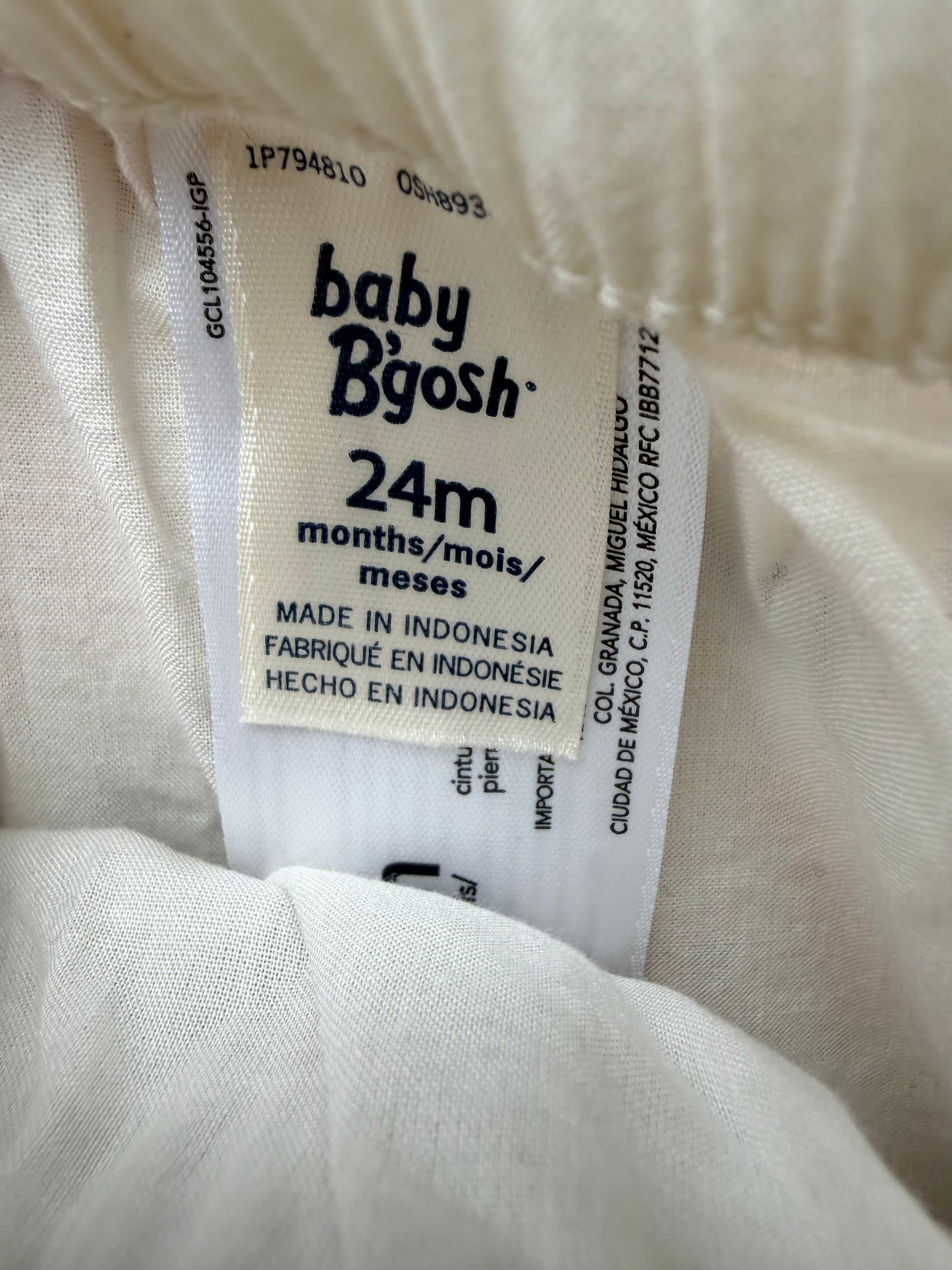 Cream Cotton Bloomers / 24m