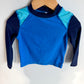 Blue Colored Block Swim Top / 2T