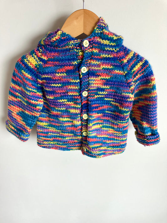 Handmade Colored Knit Hoodie / 18m?