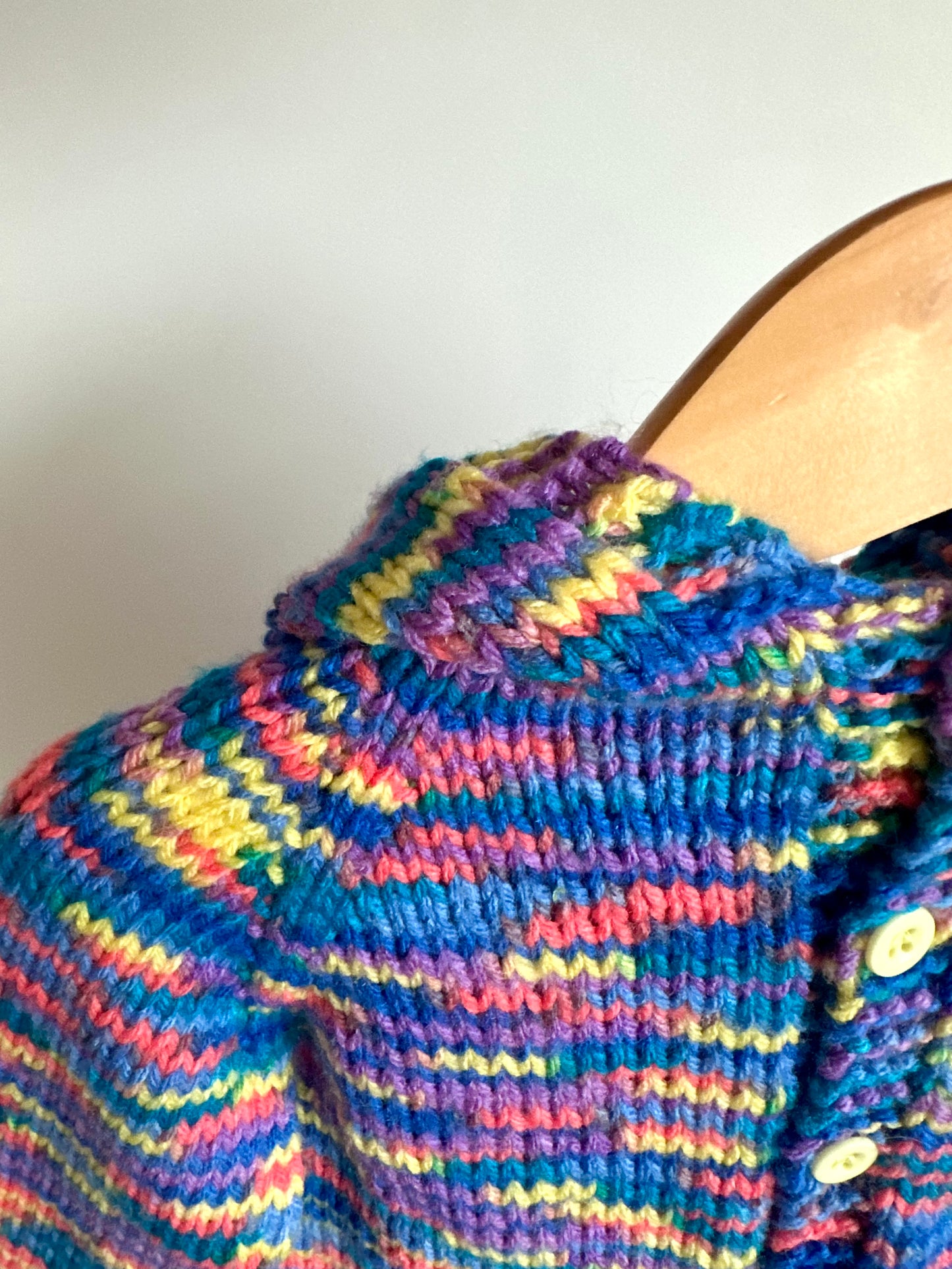 Handmade Colored Knit Hoodie / 18m?