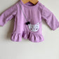 Cat with Bow Long Sleeve Top / 3m