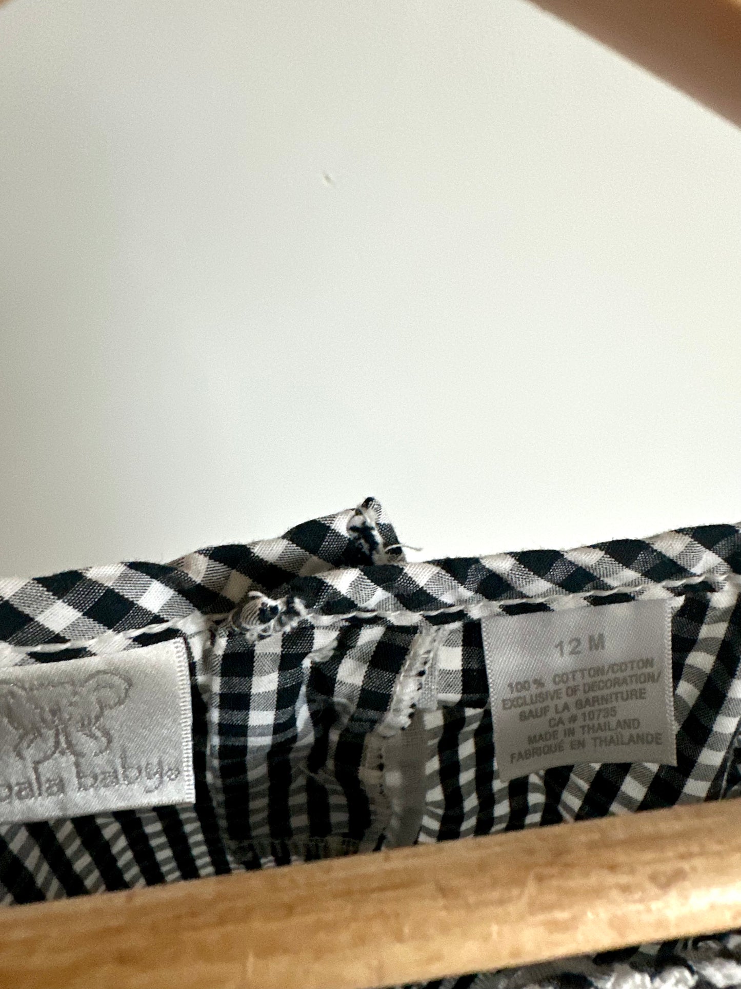 Daisy Checkered Tunic Dress / 12m