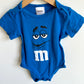 Blue M&M Bodysuit / 24m