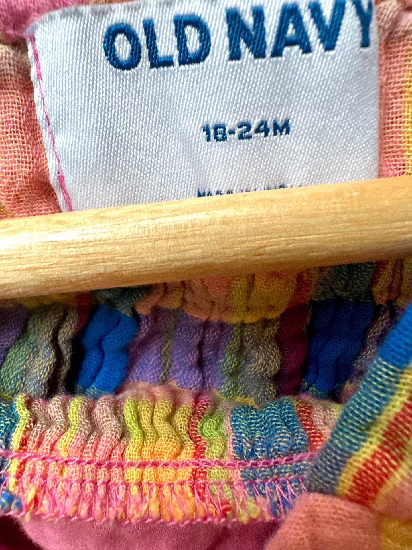 Colored Picnic Dress / 18-24m