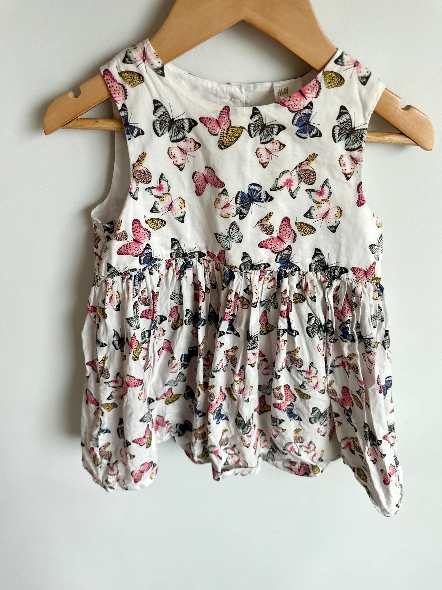 Butterfly White Dress / 18-24m