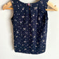 Navy Polka Dot Floral Dress / 24m