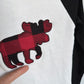 Moose Plaid PJ Set (With Tags) / 3T