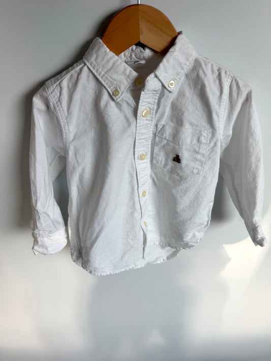 Gap White Button Up Top / 2T