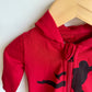 Red Jordan Zip Hooded Jumpsuit / 3-6m