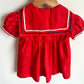 Vintage Red Sailor Dress / 18m?