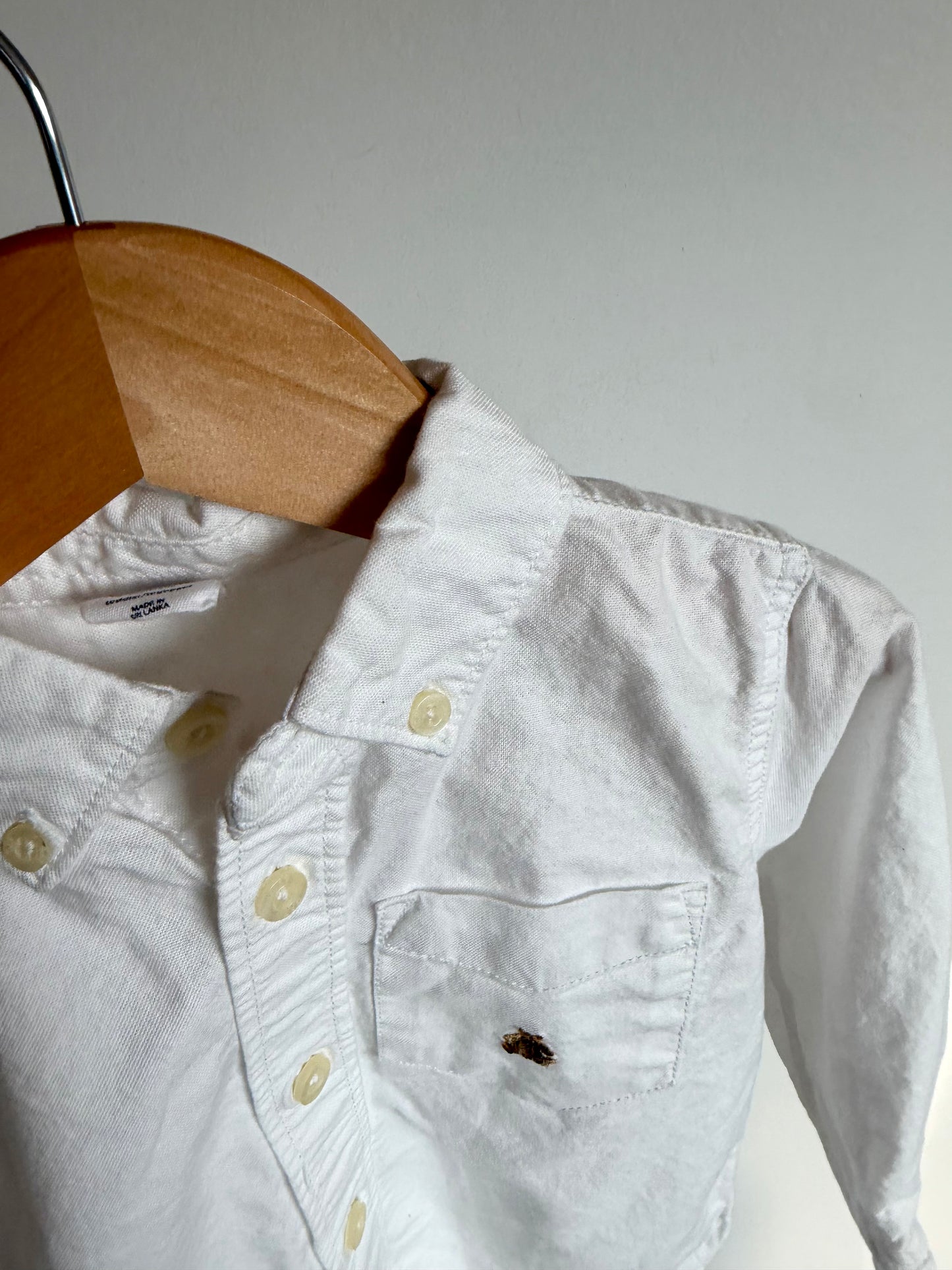 Gap White Button Up Top / 2T