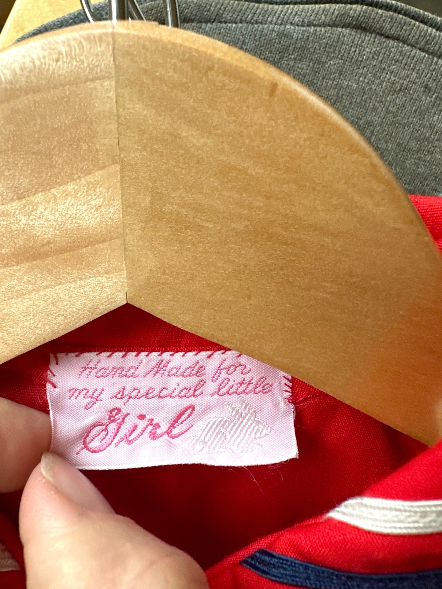 Vintage Red Sailor Dress / 18m?