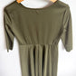 Green 3/4 Sleeve Dress / Medium