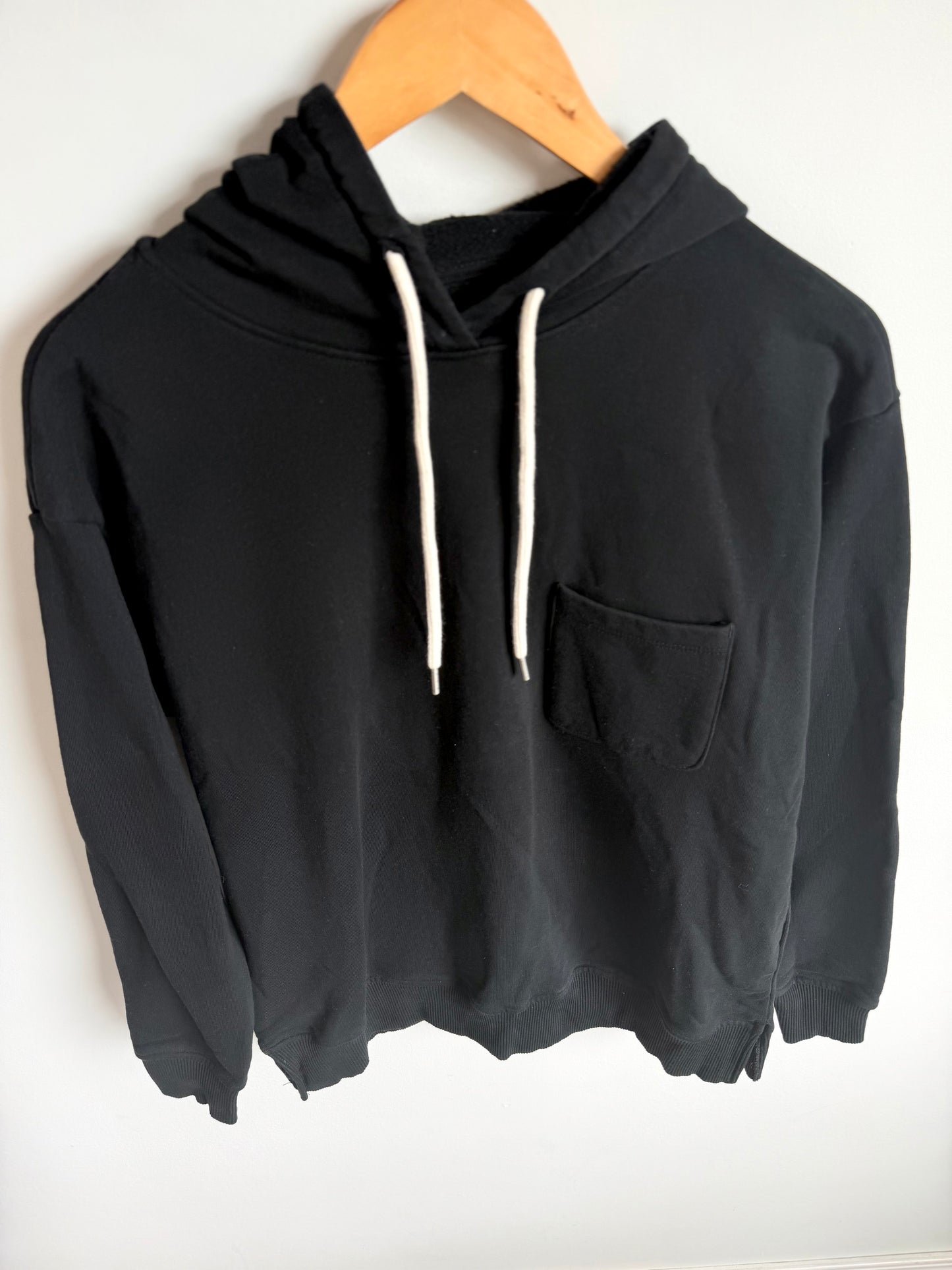 Black Maternity Hoodie / Small