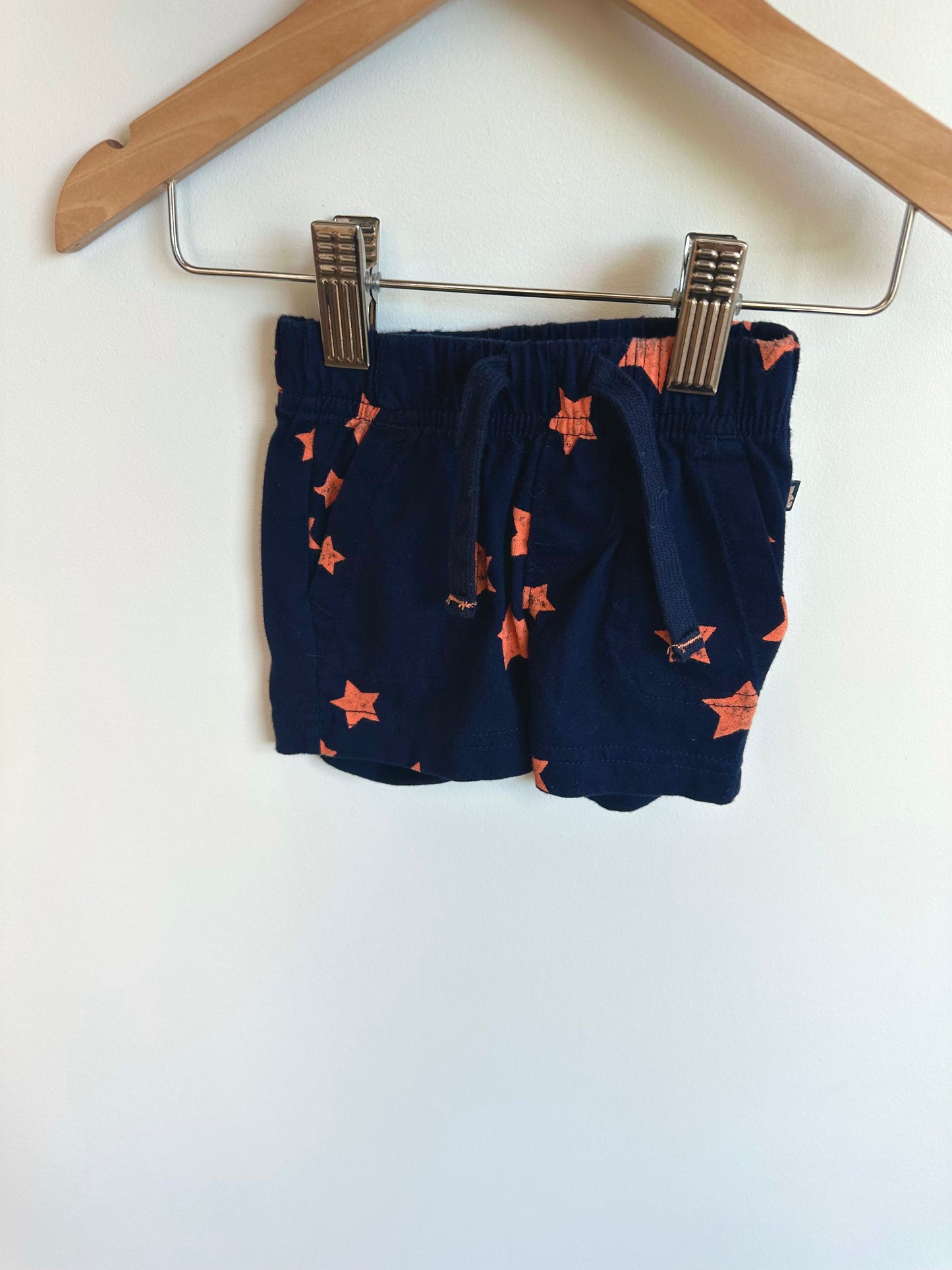 Navy Star Shorts / 0-3m