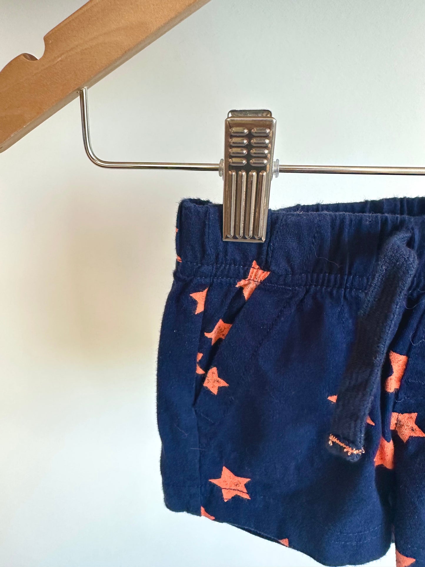 Navy Star Shorts / 0-3m