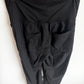 Charcoal Maternity Linen Pants / Medium