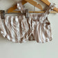 Tan White Striped Tank + Shorts Set / 6m