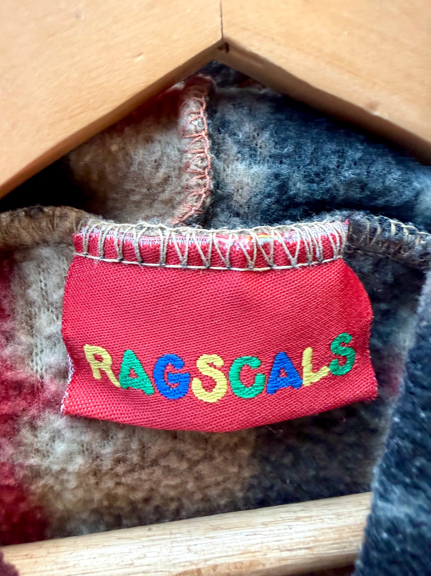 Vintage Plaid Fleece Hoodie / 12-18m?
