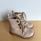 Tan Combat Zipper Boots / Size 7 Toddler (No Shipping)