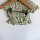 Sage Flower Top + Shorties Set / 6-9m