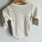 Floral Pattern Cream Bodysuit / 18-24m
