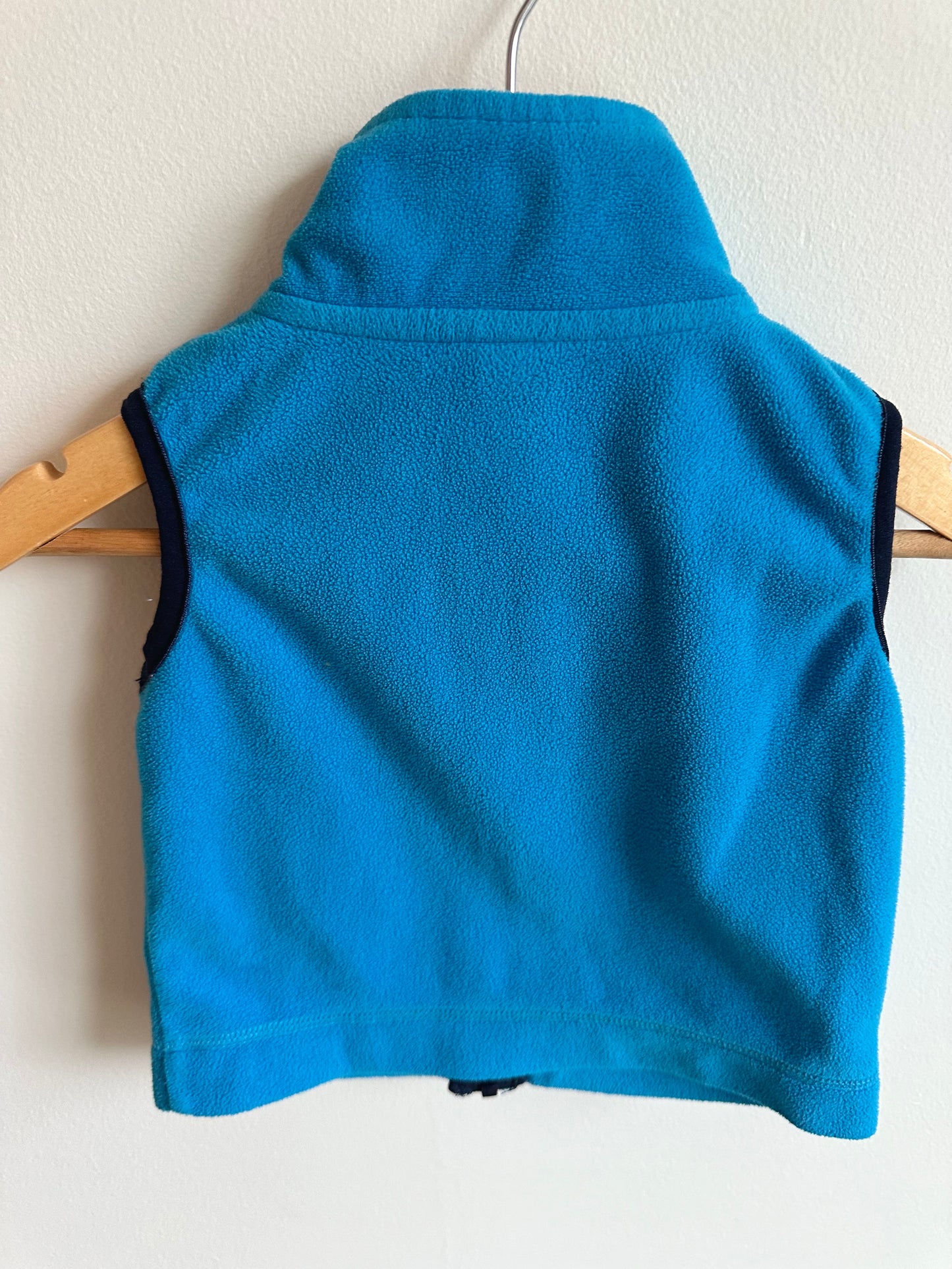 Bear Blue Fleece Vest / 12m