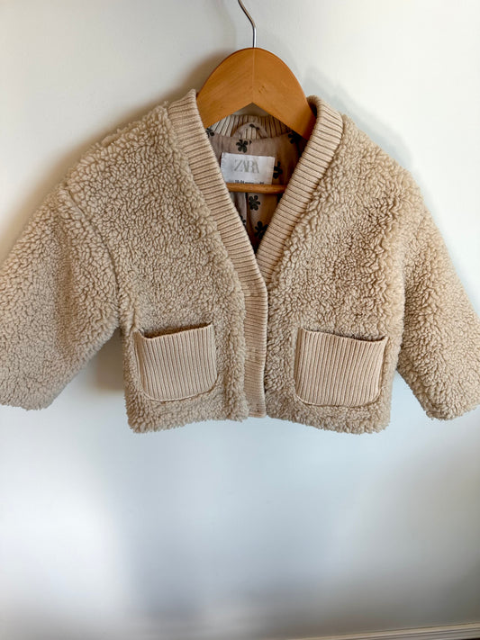 Zara Sherpa Coat / 18-24m