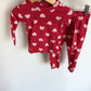 Heart Red PJ Set / 12m