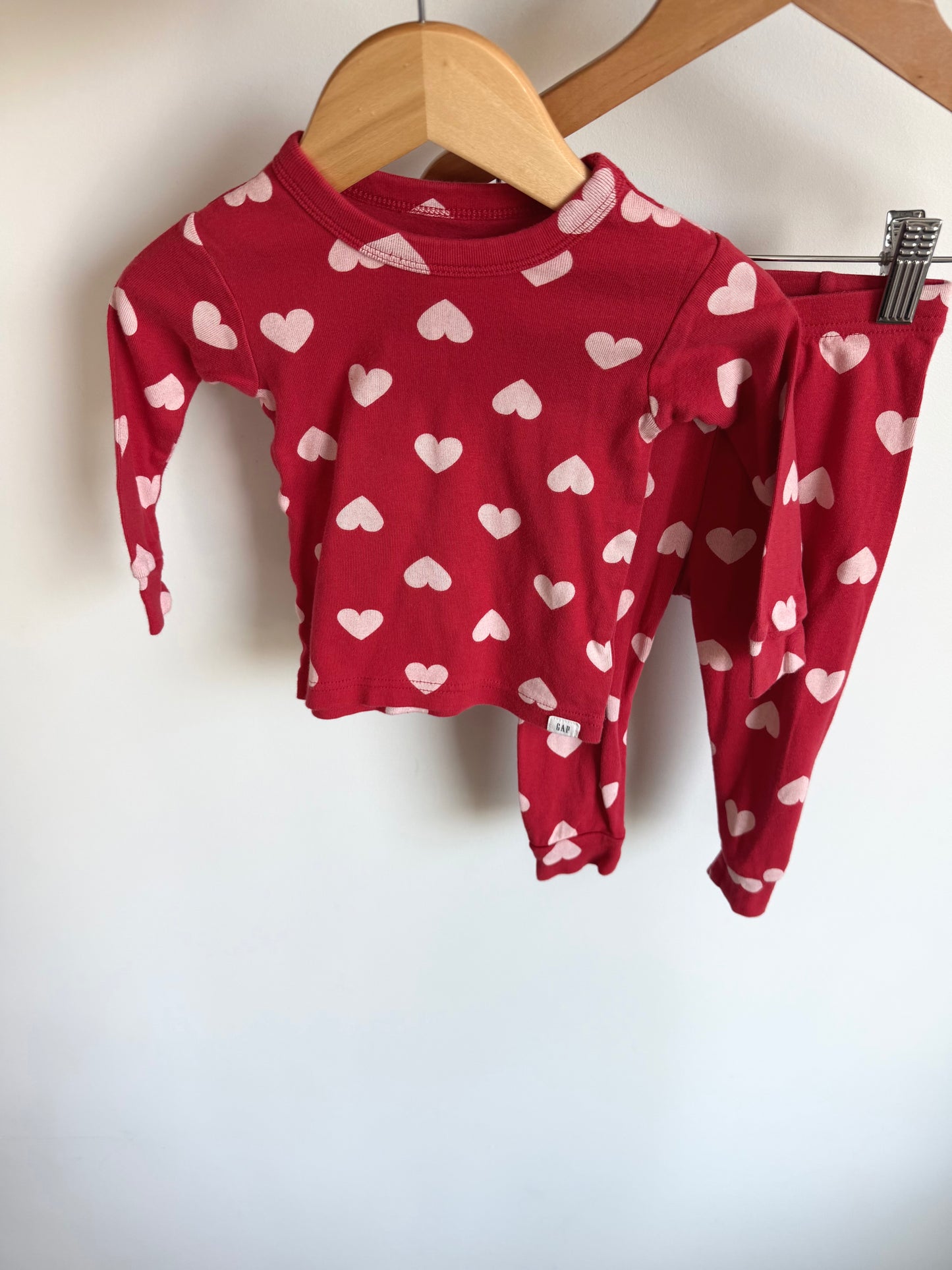 Heart Red PJ Set / 12m