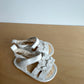 Butterfly White Sandals / Size 3 Infant