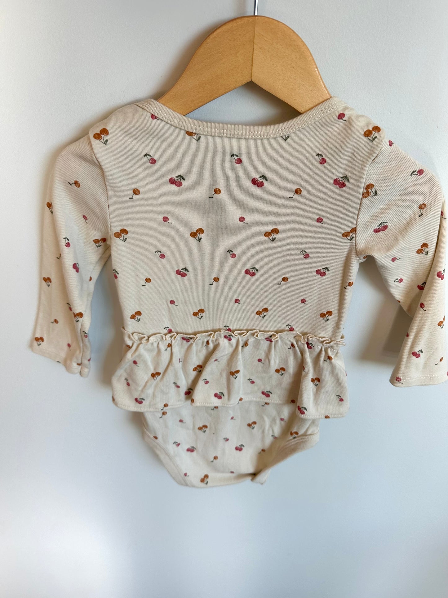Cherry Little Sister Bodysuit with Skirt / 18m