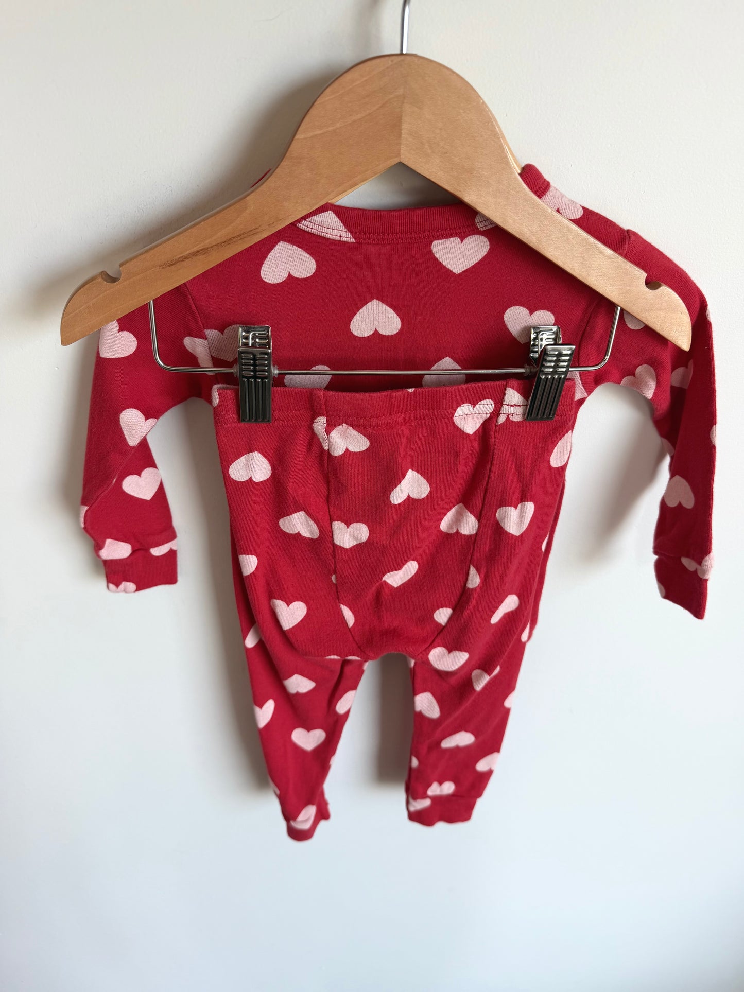 Heart Red PJ Set / 12m