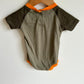 Set of Two Bodysuits- Dino + Green / 3-6m