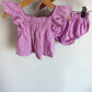 Taffy Pink Top + Bloomers Set / 6-9m