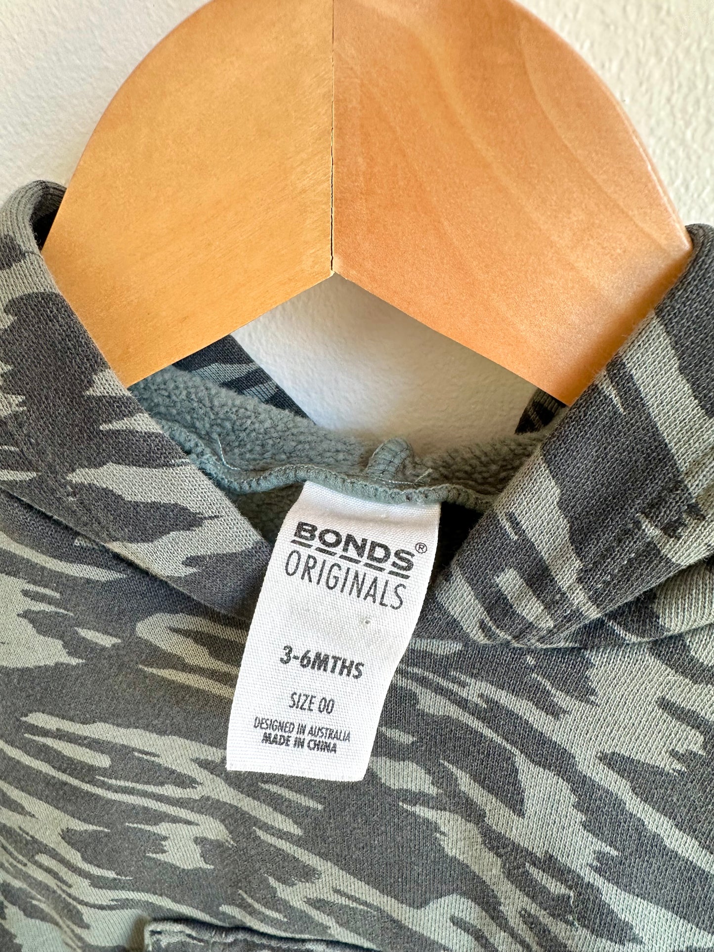 Bonds Camo Hoodie / 3-6m