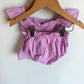 Taffy Pink Top + Bloomers Set / 6-9m