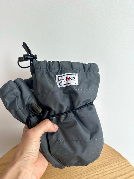 Waterproof Grey Stonz Mittens / 12-24m