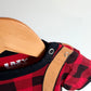 Plaid with Suspender Bodysuit (With Tags) / 6-12m
