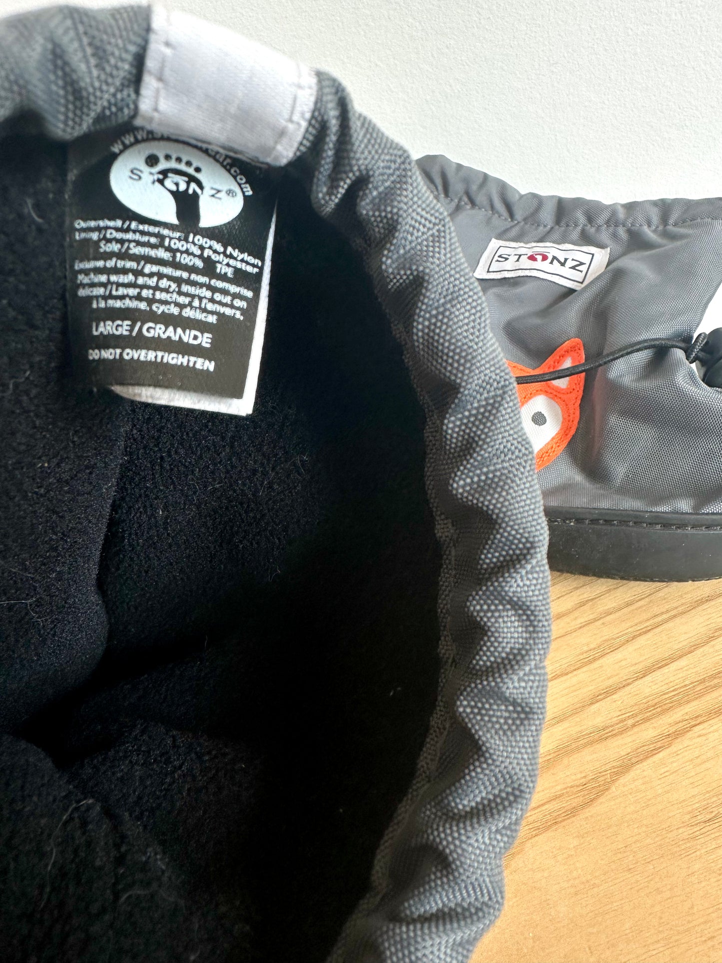 Grey Owl Waterproof Stonz Boots with Liner / Large (Size 6 Infant)