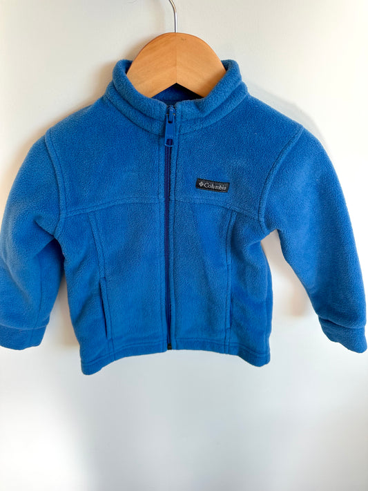 Columbia Blue Zippered Sweater / 18-24m