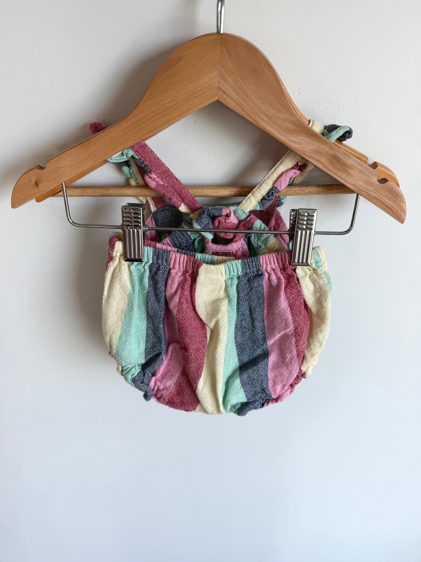 Colored Stripes Tank + Shorties Set / 6-12m
