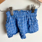 Blue Drawstring Checkered Shorts / 2T