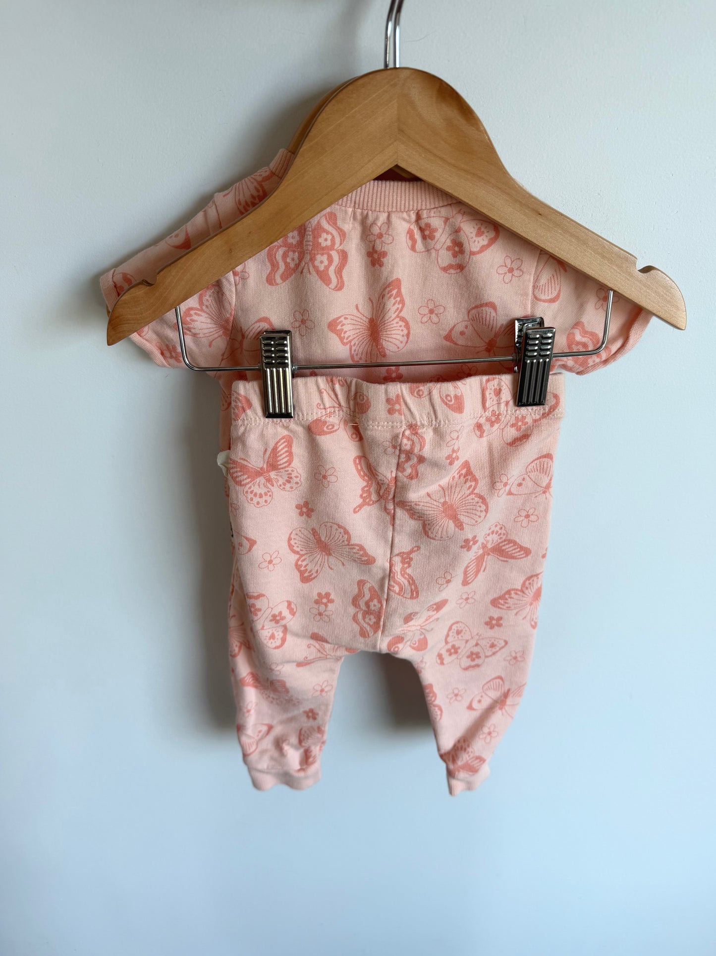 Butterfly T-Shirt + Pants Set / 6-9m