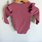 Cream + Rouge Ribbed Bodysuits (2) / 6-12m
