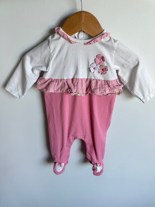 Mayoral Pink Flower Jumpsuit / 1-2m