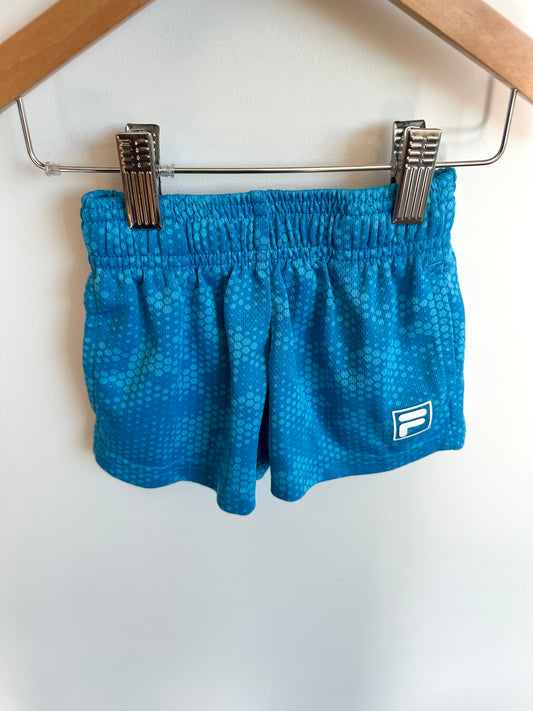 Blue Fila Shorts / 2T