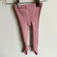Pink Ribbed Footed Leggings / 2-3T