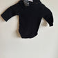 Black Legend Bodysuit with Bib / 3-6m