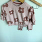 Daisy Pink Sweater + Leggings Set / 6-12m